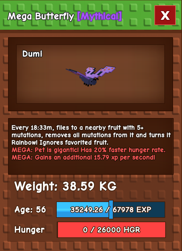 40kg+ Mega Butterfly