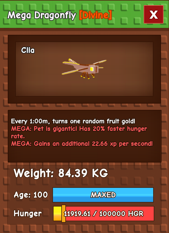 80kg+ Mega Dragonfly